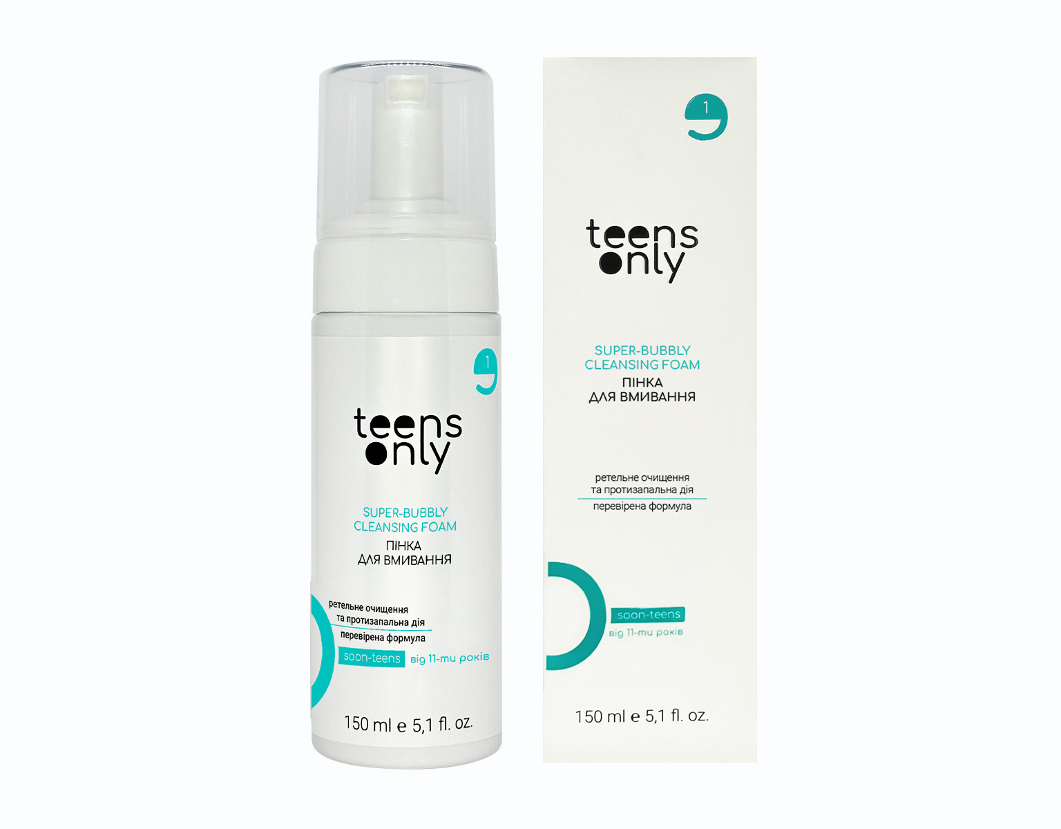 Набір доглядової косметики для підлітків teens only SUPER-BUBBLY для комбінованої шкіри з проявами висипань