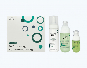 Набір доглядової косметики для підлітків teens only ANTI-ACNE для проблемної шкіри проти висипань