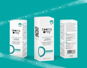 Сироватка для зволоження обличчя teens only, SUPER-VITAL  для комбінованої шкіри з проявами висипань. Косметика для підлітків.